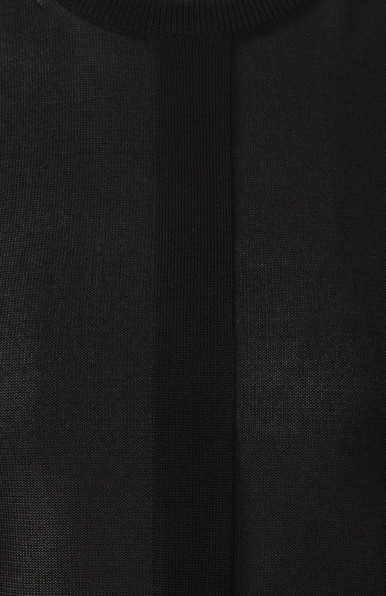 Женский топ из вискозы JIL SANDER черного цвета, арт. J01NC0157/J18337 | Фото 6 (Материал внешний: Вискоза; Драгоценные камни: Проставлено; Материал сплава: Проставлено; Длина (для топов): Стандартные; Рукава: Без рукавов; Стили: Минимализм)