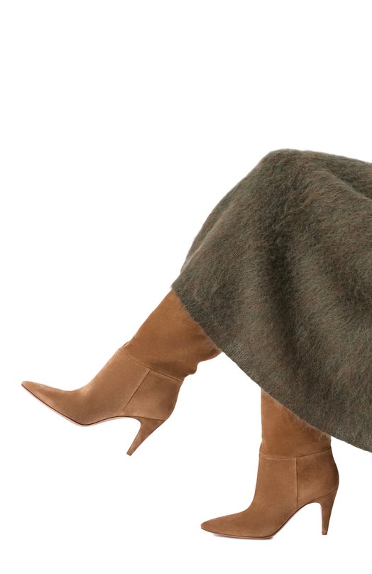 Замшевые полусапоги Elise 85 Gianvito Rossi G72975.85RIC.CASCAML Коричневый  G72975.85RIC.CASCAML Фото 2