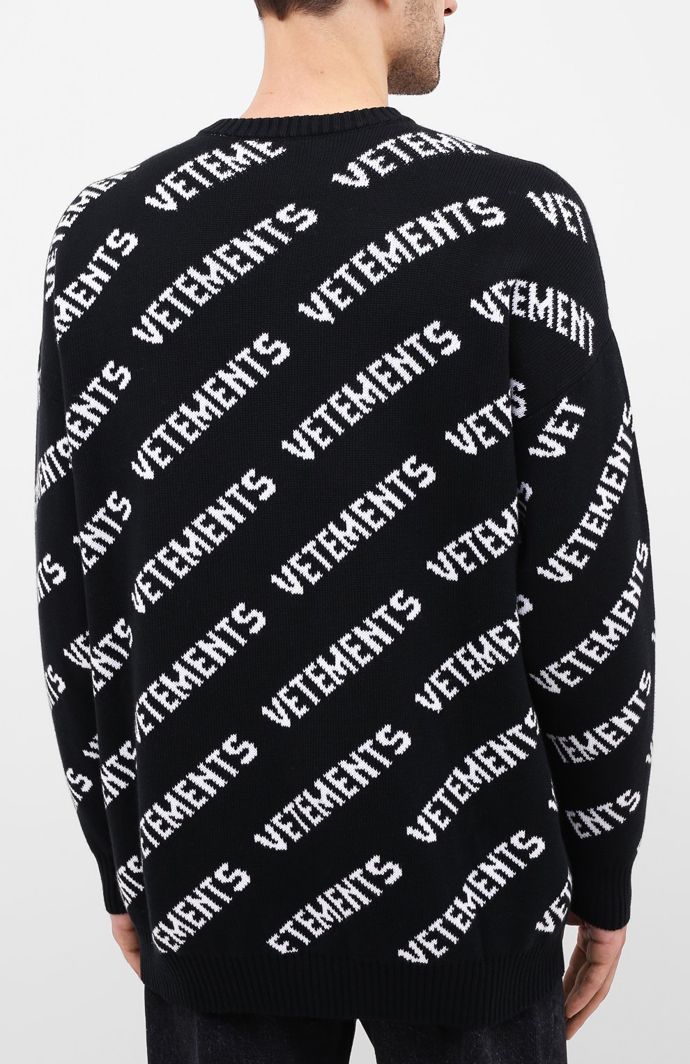 Свитер из хлопка и кашемира VETEMENTS, арт. UAH21KN047 1050/M, фото 4