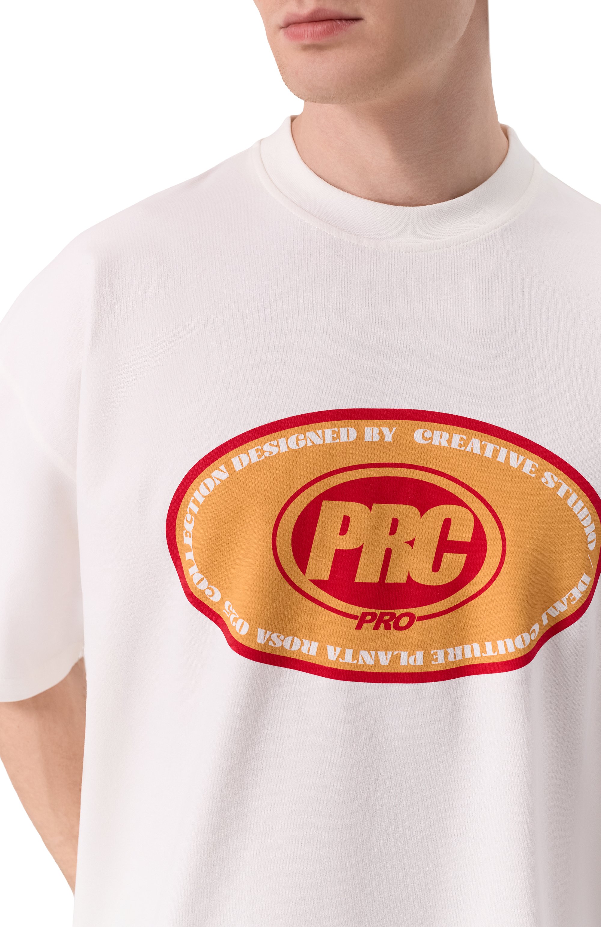 Хлопковая футболка PLANTA ROSA, арт. PR/T01/REDANDORANGE/250VELVET, фото 8