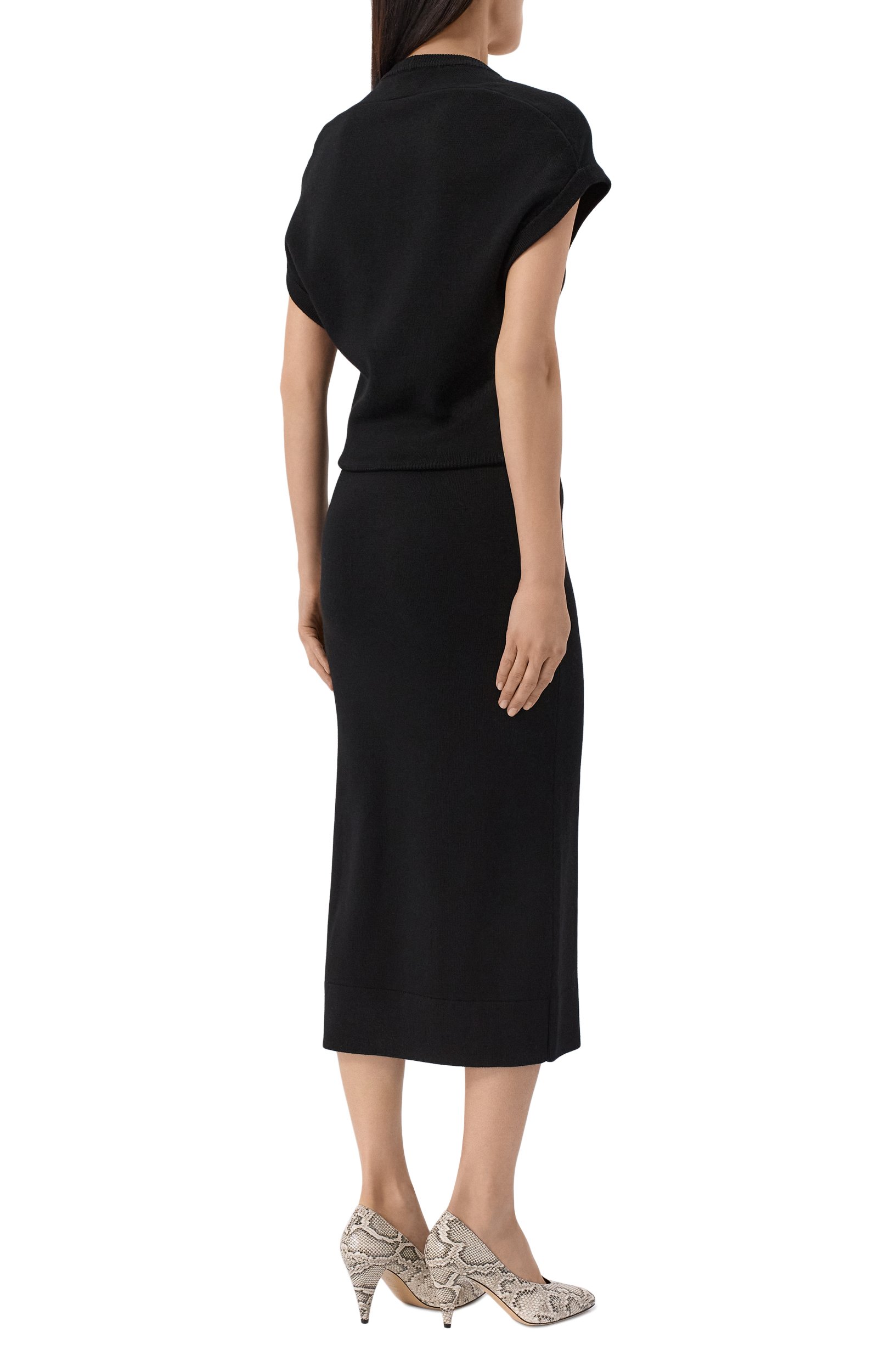 Шерстяное платье YUZEFI, арт. ZIBA-DRAPE BACK DRESS, фото 3