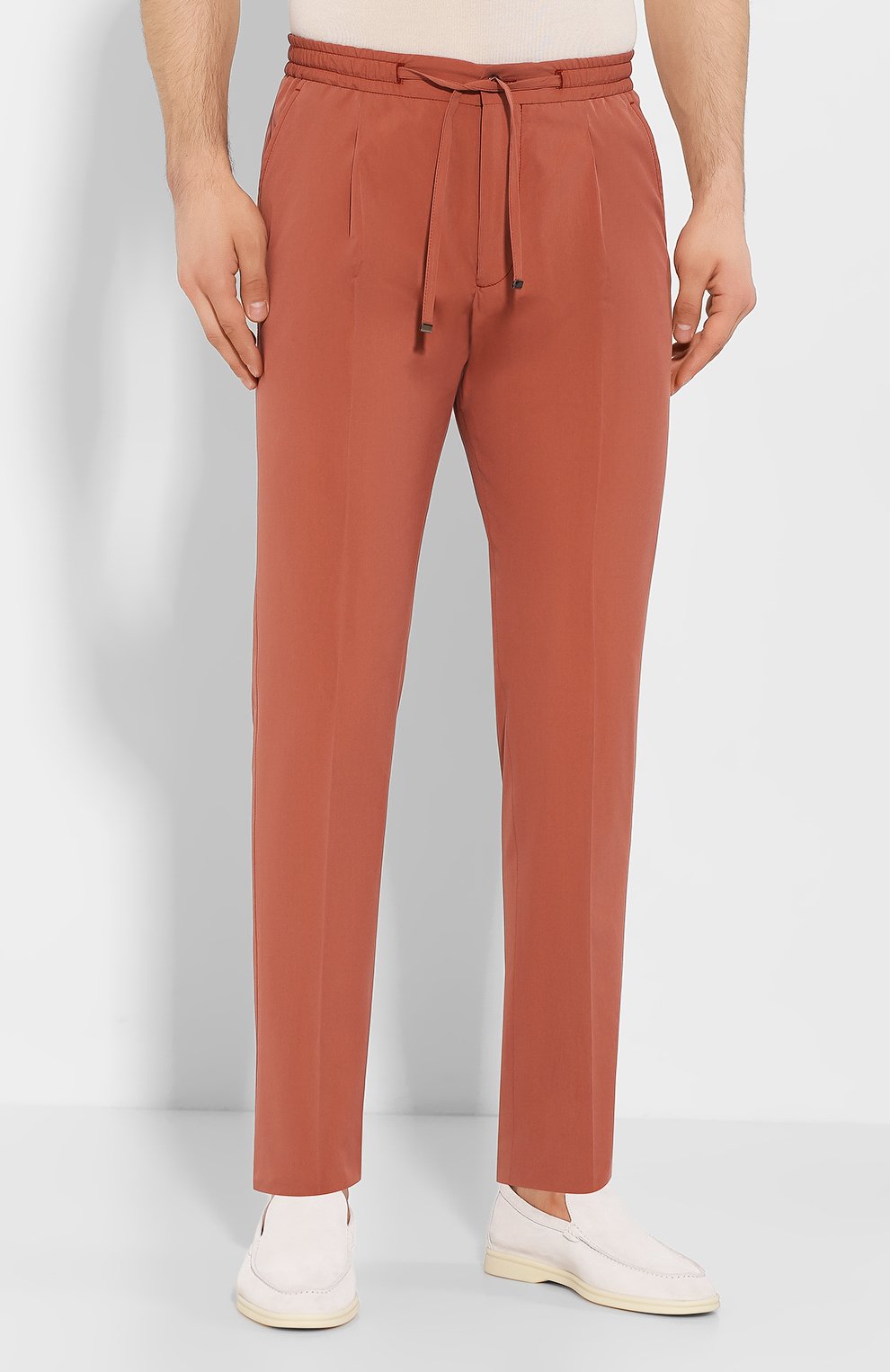 Брюки из хлопка и шелка CORNELIANI, арт. 854L03-0114000/00, фото 3