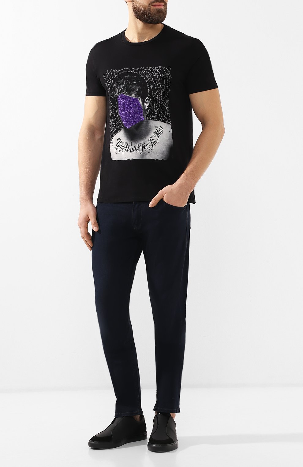 Хлопковая футболка JUST CAVALLI, арт. S01GC0536/N20663, фото 2