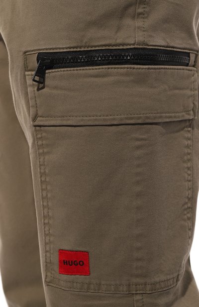 Хлопковые брюки-карго HUGO, арт. 50484022, фото 5