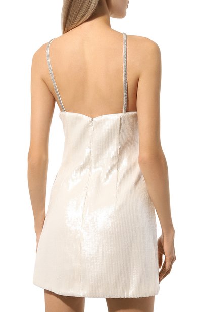 Платье с отделкой пайетками SELF-PORTRAIT кремового цвета по цене 64450 руб., арт. AW24-019SA-C, фото 4 Платье с отделкой пайетками SELF-PORTRAIT, арт. AW24-019SA-C, фото 4