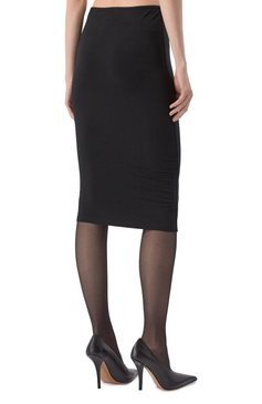Женская юбка GOOROO черного цвета, арт. SK038-8731-900-SS25 | Фото 4 (Длина Ж (юбки, платья, шорты): До колена; Стили: Классический; Женское Кросс-КТ: Юбка-карандаш; Материал внешний: Хлопок)