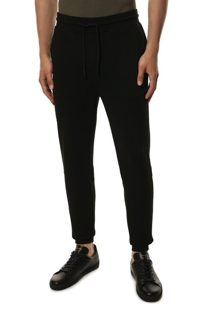 Хлопковые джоггеры BOSS черного цвета по цене 16000 руб., арт. 50468448, фото 3 Хлопковые джоггеры BOSS, арт. 50468448, фото 3