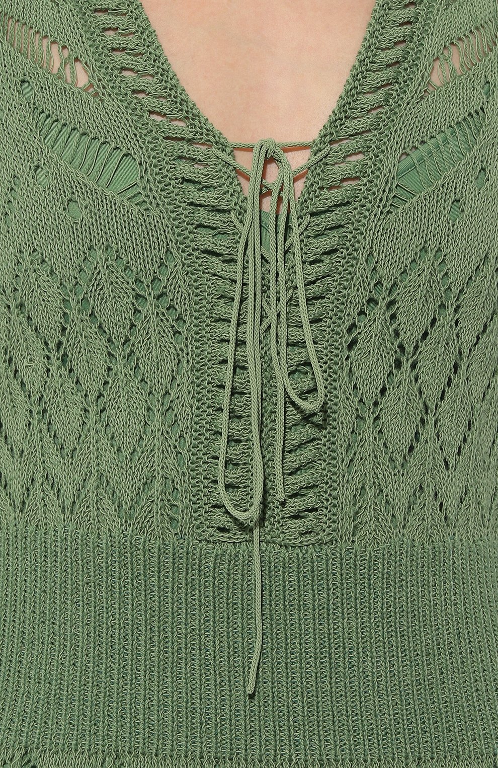 Платье из шерсти и хлопка DOROTHEE SCHUMACHER зеленого цвета по цене 87550 руб., арт. 516301, фото 5 Платье из шерсти и хлопка DOROTHEE SCHUMACHER, арт. 516301, фото 5