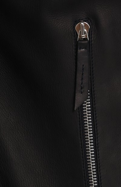 Кожаный бомбер с отложным воротником ANDREA CAMPAGNA, арт. 89900E1652600, фото 5