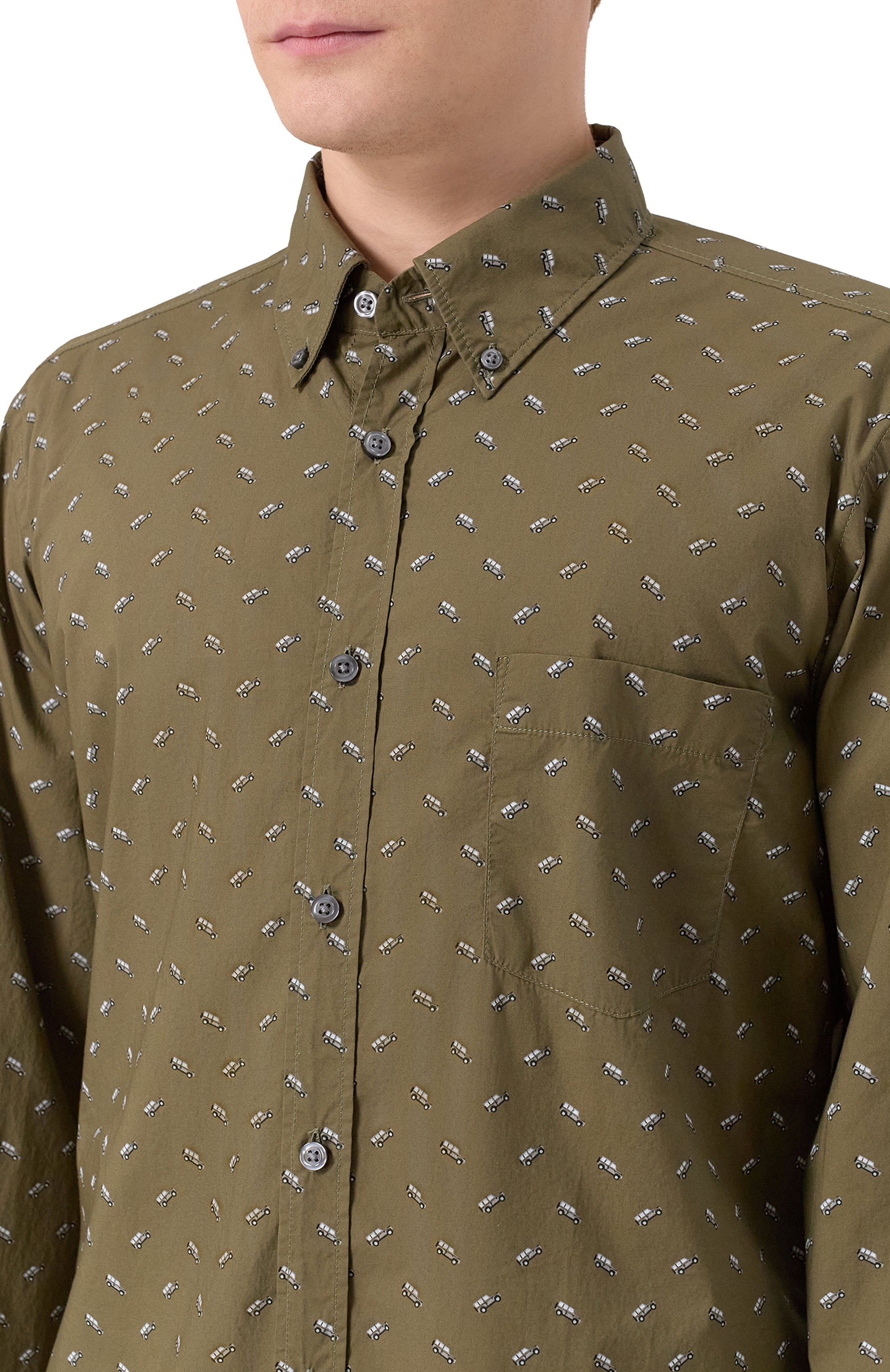 Хлопковая рубашка BOSS ORANGE, арт. 50543513, фото 5