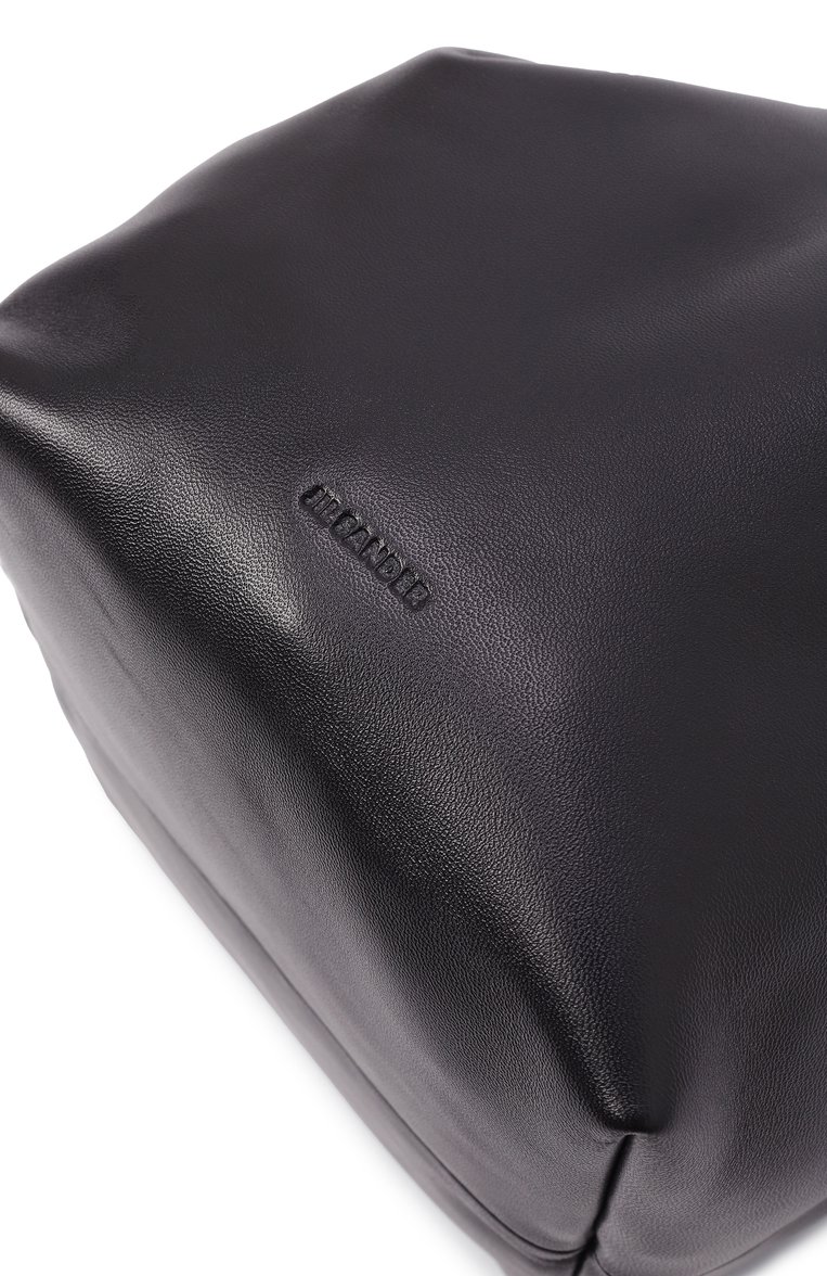 Женская сумка dumpling JIL SANDER черного цвета, арт. J07WG0027/P7365 | Фото 3 (Размер: small; Материал сплава: Проставлено; Драгоценные камни: Проставлено; Материал: Натуральная кожа)
