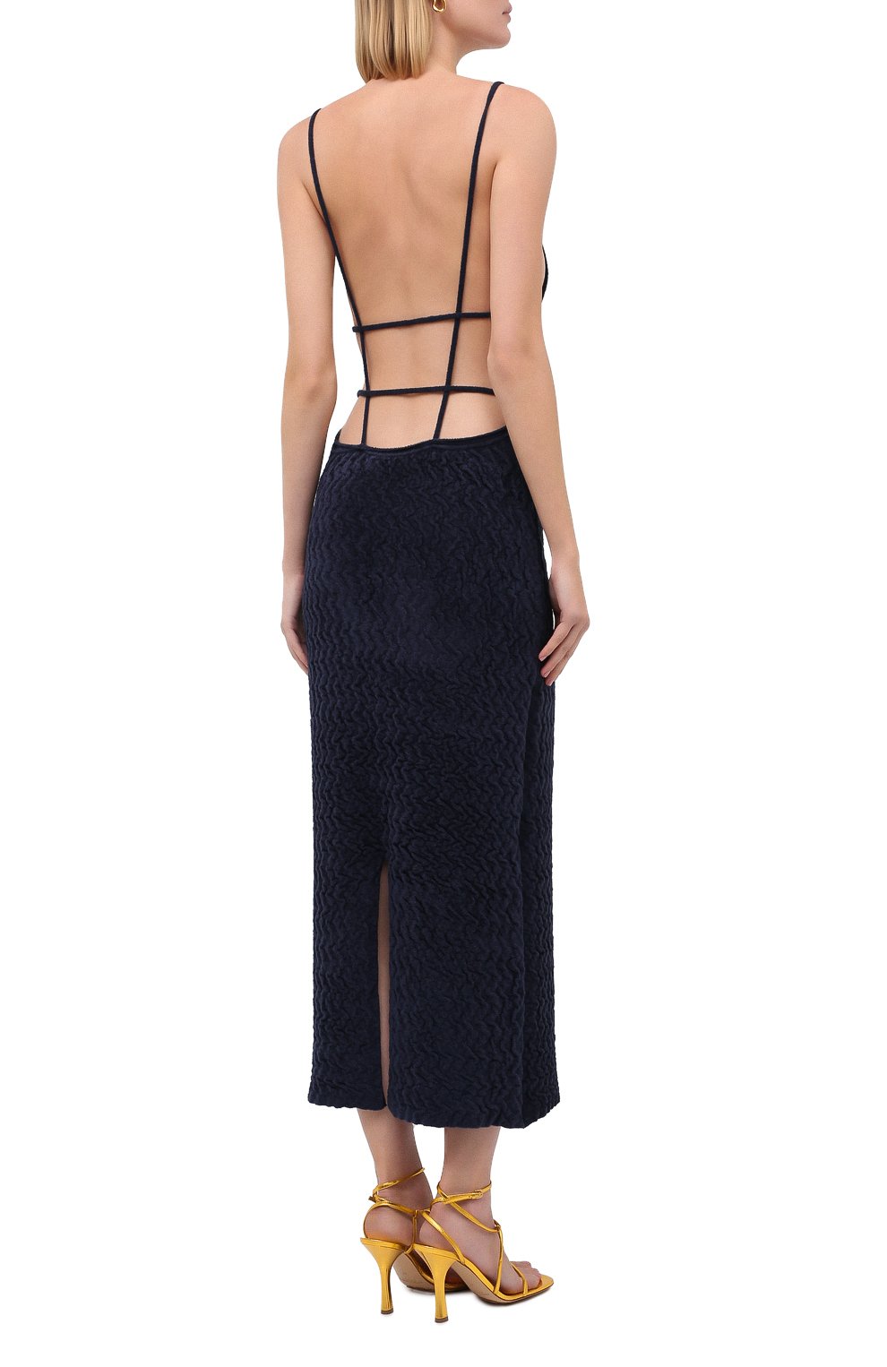 Платье из вискозы JACQUEMUS, арт. 203KN17/221380, фото 4