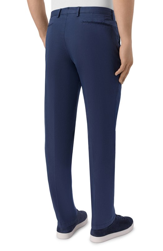 Хлопковые брюки Boglioli 80882Q/SB5751 Синий  80882Q/SB5751 Фото 4