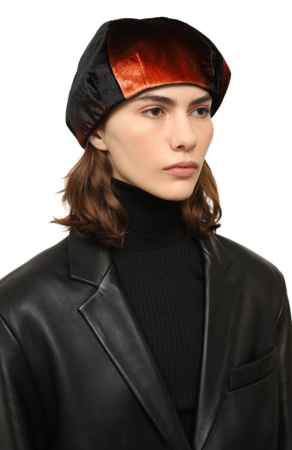 Берет из вискозы и шелка GIORGIO ARMANI, арт. 797021/3F551, фото 2