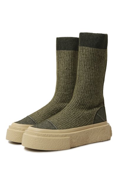 Женские текстильные слипоны MM6, арт. S59WS0231/P7019