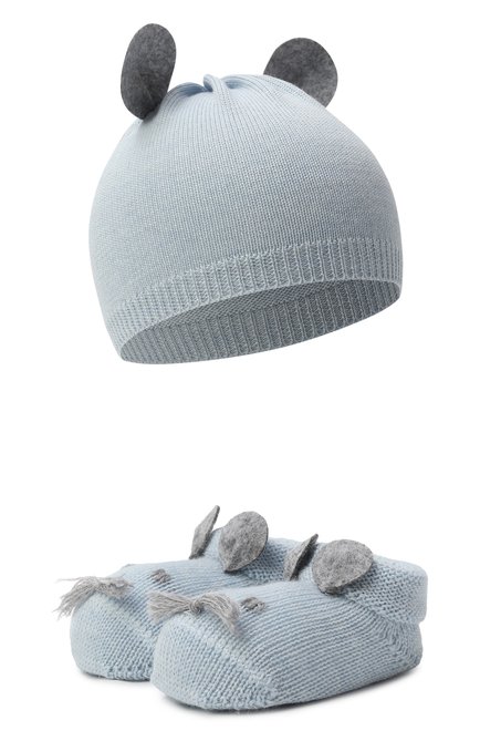 Шерстяной комплект из шапки и пинеток STORY LORIS, арт. 21056