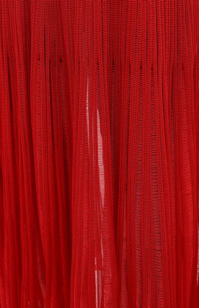 Платье из вискозы ALEXANDER MCQUEEN красного цвета по цене 199500 руб., арт. 679384/Q1AWH, фото 5 Платье из вискозы ALEXANDER MCQUEEN, арт. 679384/Q1AWH, фото 5