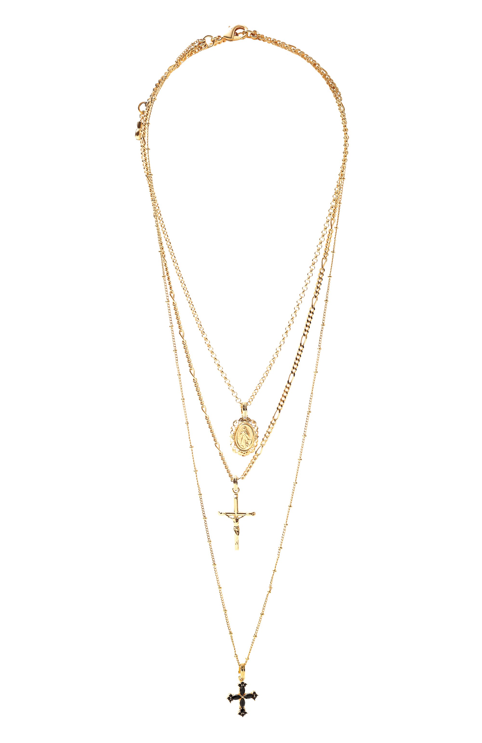 Колье DOLCE & GABBANA золотого цвета по цене 99650 руб., арт. WNQ4S4/W1111, фото 1 Колье DOLCE & GABBANA, арт. WNQ4S4/W1111, фото 1