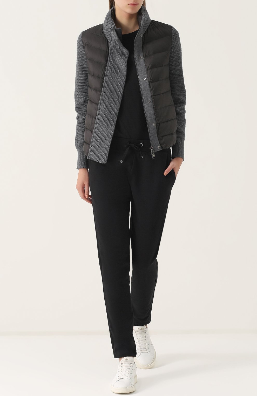 Пуховик с шерстяными рукавами MONCLER, арт. C2-093-94534-00-98124, фото 2
