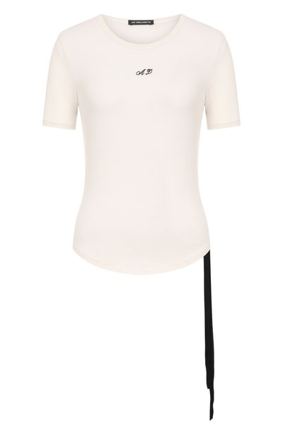 Женская хлопковая футболка ANN DEMEULEMEESTER, арт. B0014239/FA206