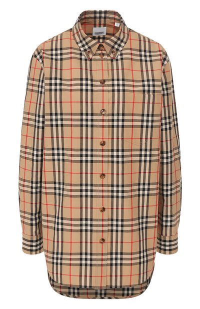 Женская хлопковая рубашка BURBERRY, арт. 8022797