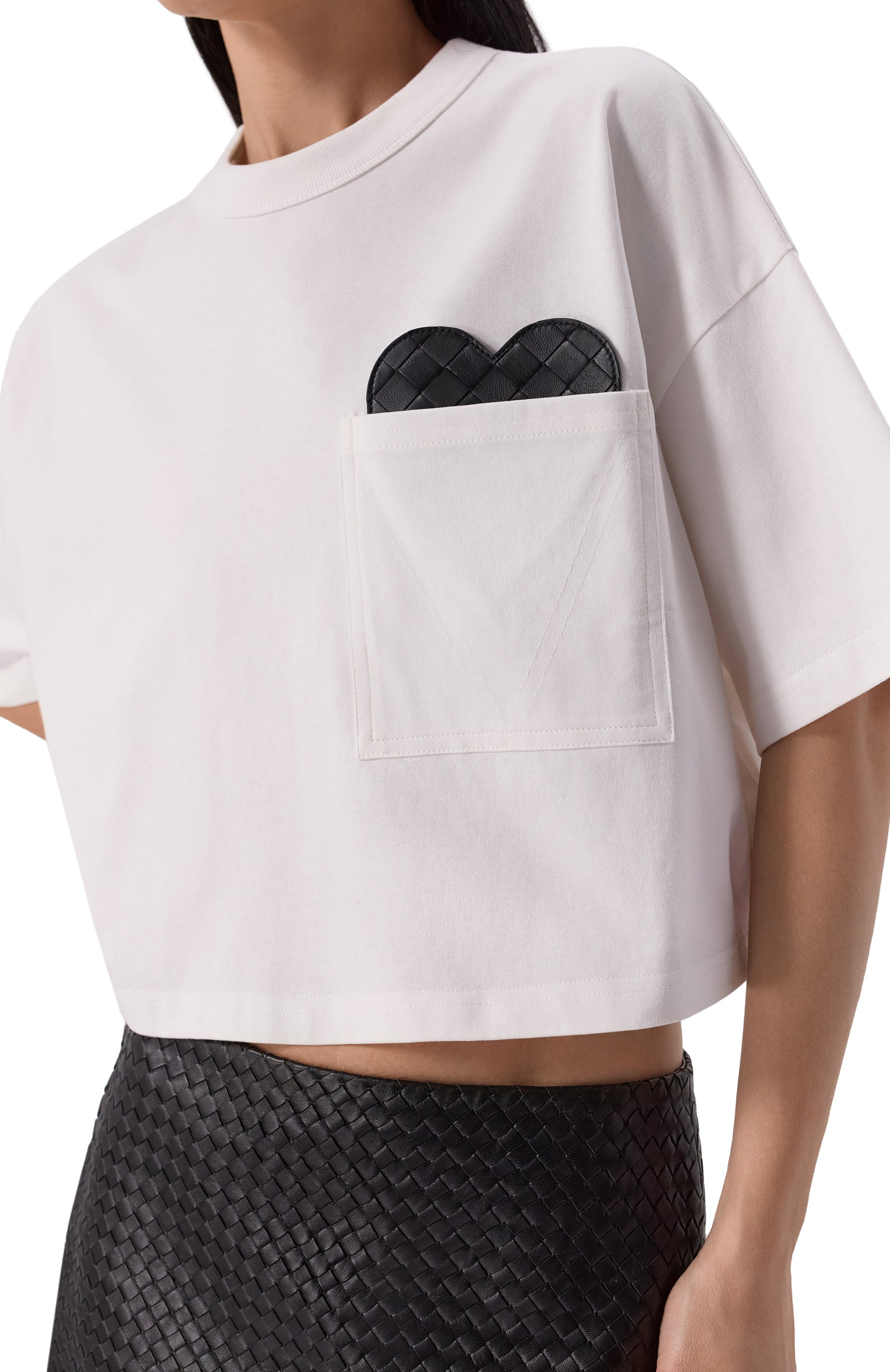 Хлопковая футболка BOTTEGA VENETA, арт. 817573/V4XI0, фото 5