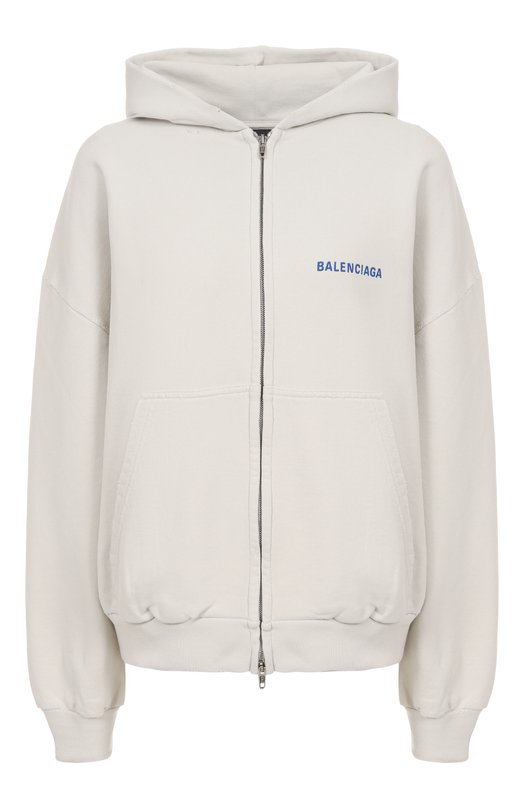Хлопковая толстовка Balenciaga 803264/TSVP1 Кремовый 803264/TSVP1