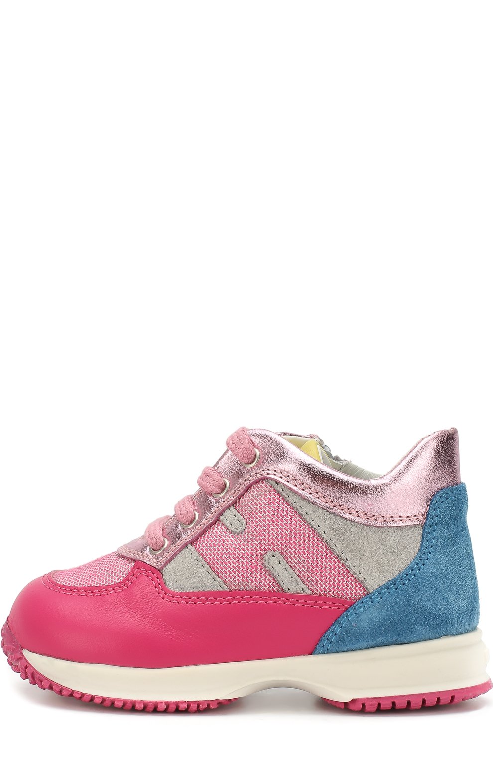 Кожаные кроссовки с замшевой отделкой на толстой подошве HOGAN, арт. HXT09200240IBM0KLE, фото 2