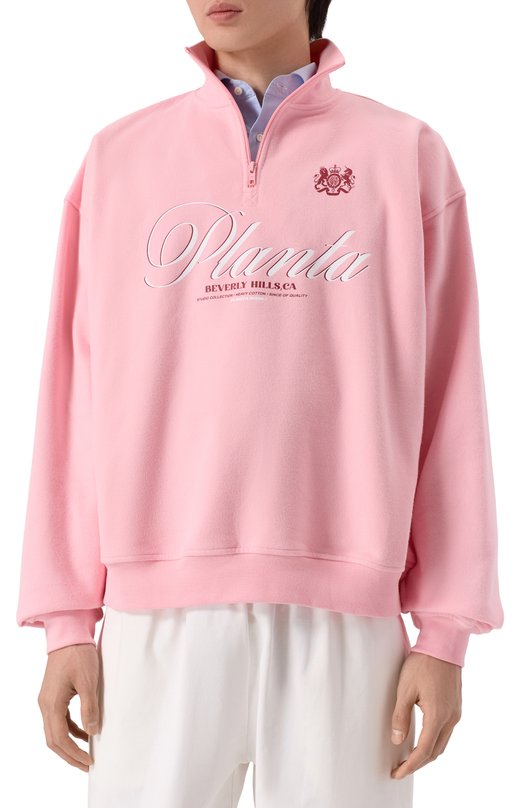 Хлопковый анорак Planta Rosa PR/A1/ITALIC-BOLD/370VELVET Розовый  PR/A1/ITALIC-BOLD/370VELVET Фото 3