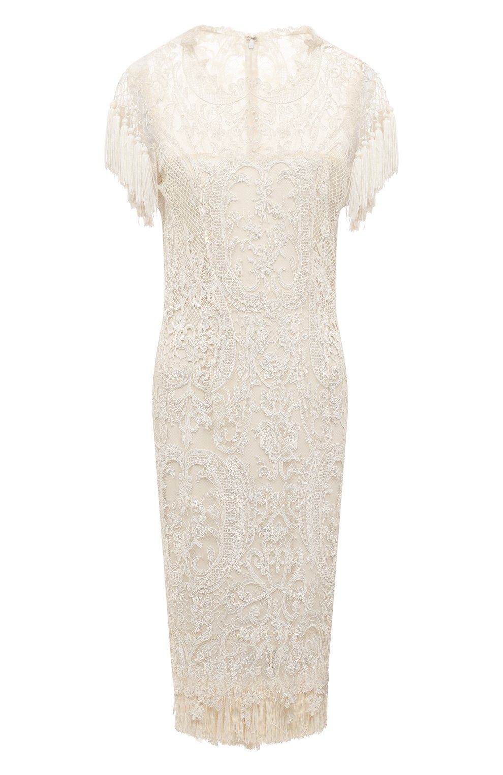 Платье MARCHESA молочного цвета по цене 571500 руб., арт. M12905, фото 1 Платье MARCHESA, арт. M12905, фото 1