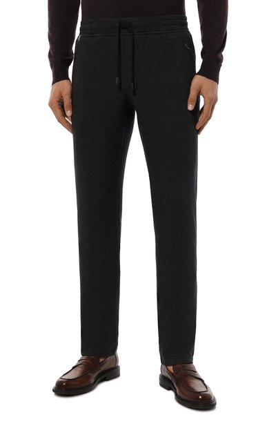 Брюки из шерсти и хлопка CAPOBIANCO темно-серого цвета по цене 56700 руб., арт. 17M713.PU00., фото 3 Брюки из шерсти и хлопка CAPOBIANCO, арт. 17M713.PU00., фото 3