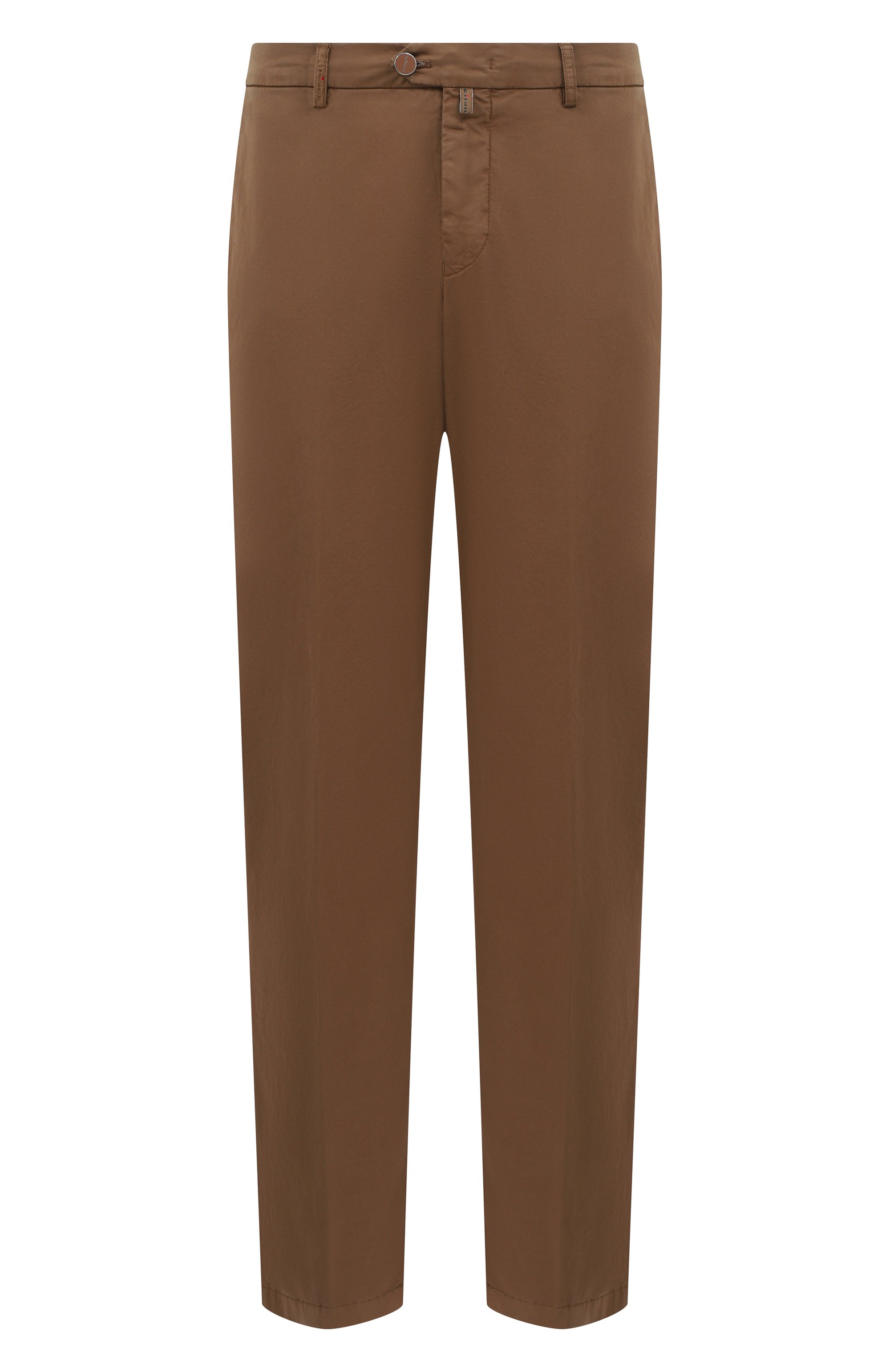 Хлопковые брюки KITON коричневого цвета по цене 121000 руб., арт. UFPPERK0600H07, фото 1 Хлопковые брюки KITON, арт. UFPPERK0600H07, фото 1