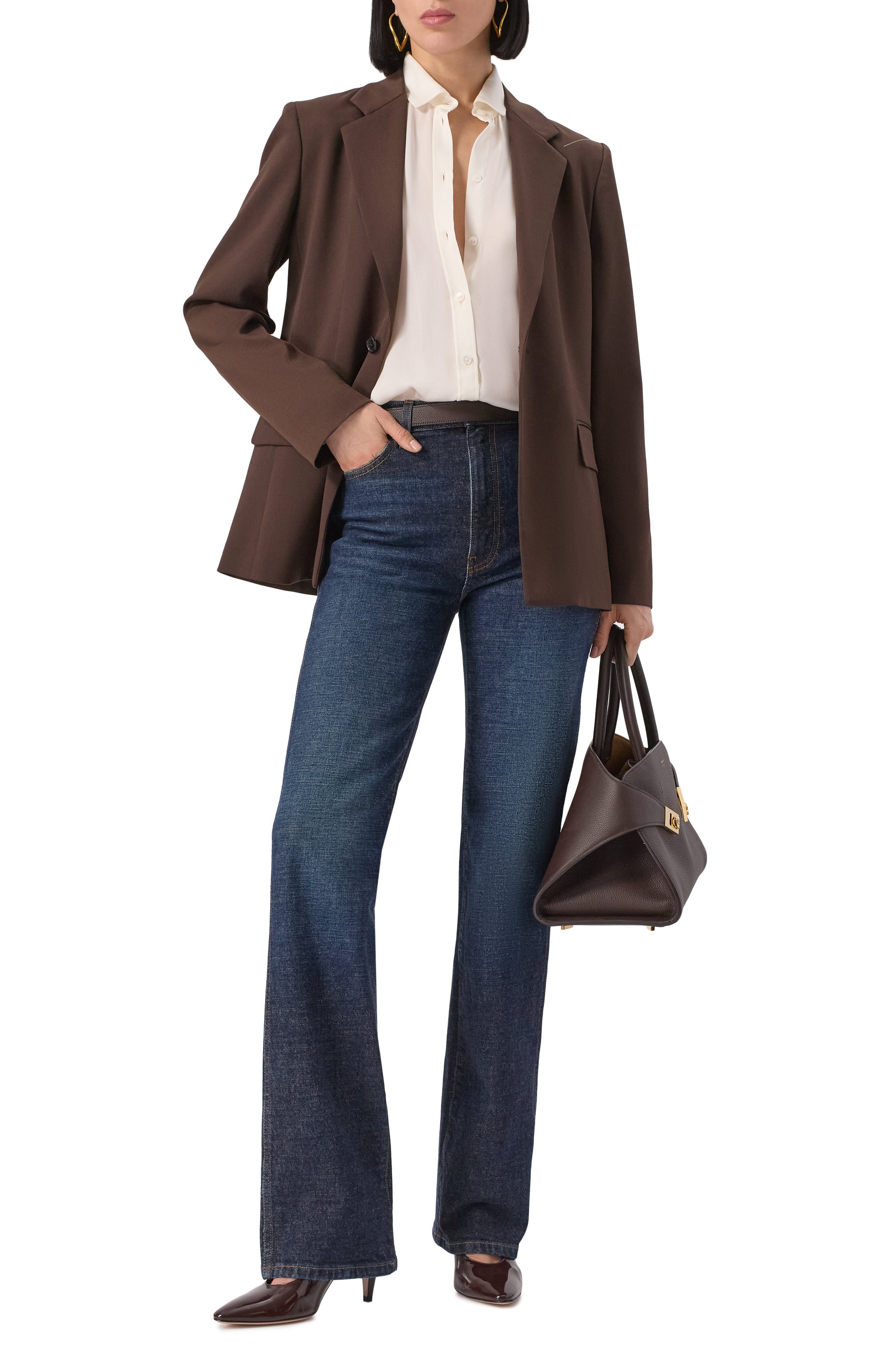 Кожаные туфли amelia GIANVITO ROSSI, арт. G22325.85RIC.NUIB0UR, фото 2