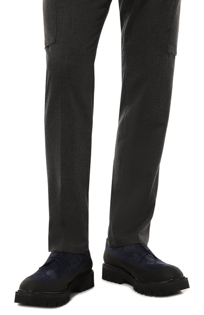 Замшевые дерби KITON, арт. USSA194N0112505_FUR, фото 3