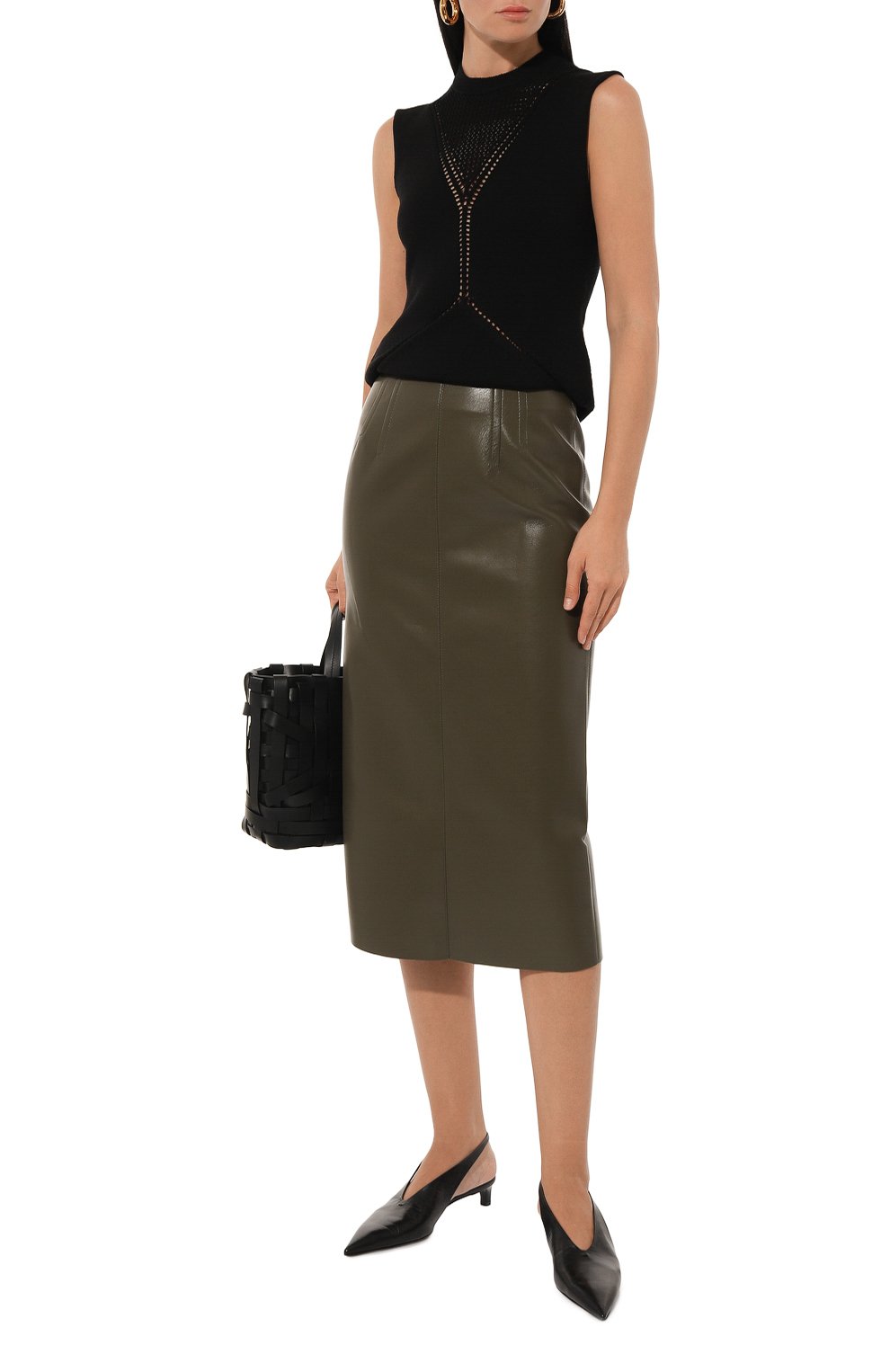 Топ из шерсти и хлопка JIL SANDER, арт. J01NC0139/J14617, фото 2