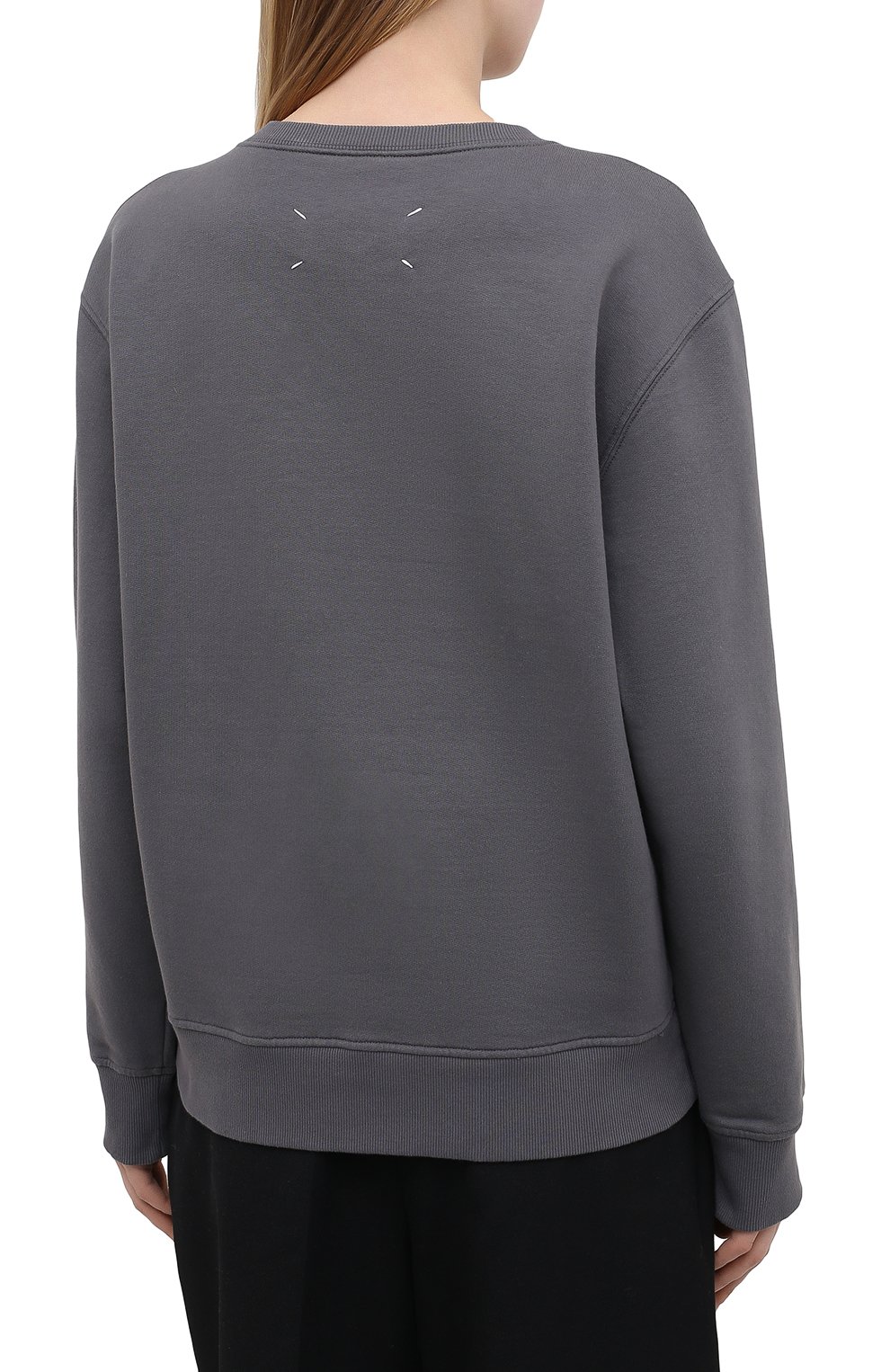 Хлопковый свитшот MAISON MARGIELA серого цвета по цене 53100 руб., арт. S29GU0081/S25503, фото 4 Хлопковый свитшот MAISON MARGIELA, арт. S29GU0081/S25503, фото 4