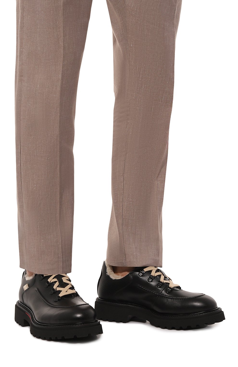 Кожаные ботинки CAMERLENGO, арт. 16389/NER0, фото 3