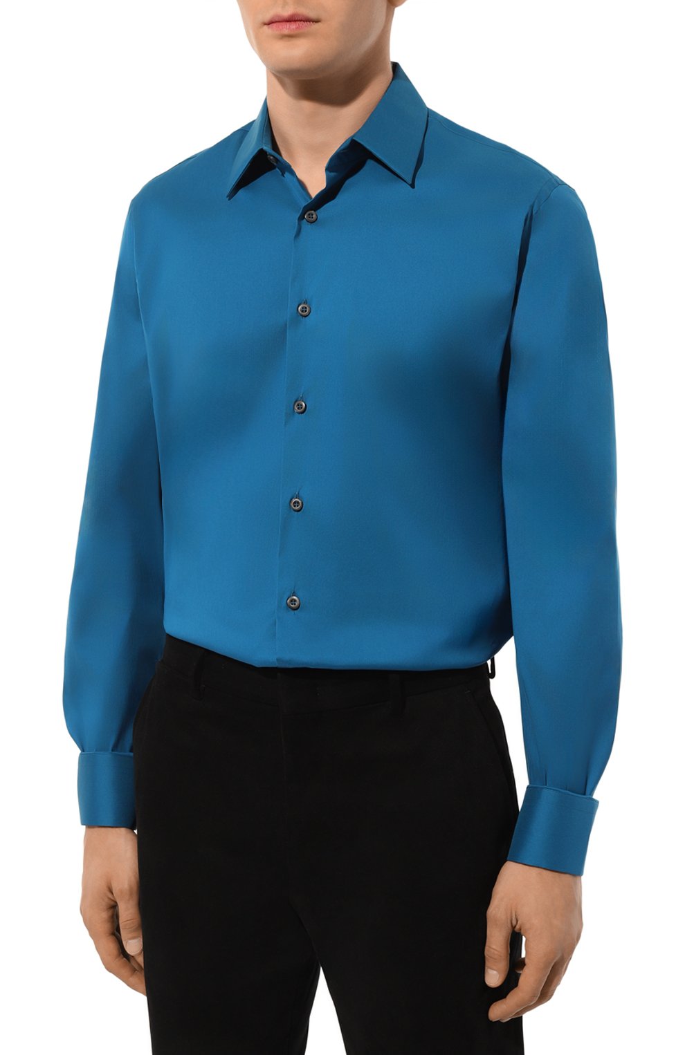 Хлопковая рубашка PRADA, арт. UCM608-F62-F0136, фото 3