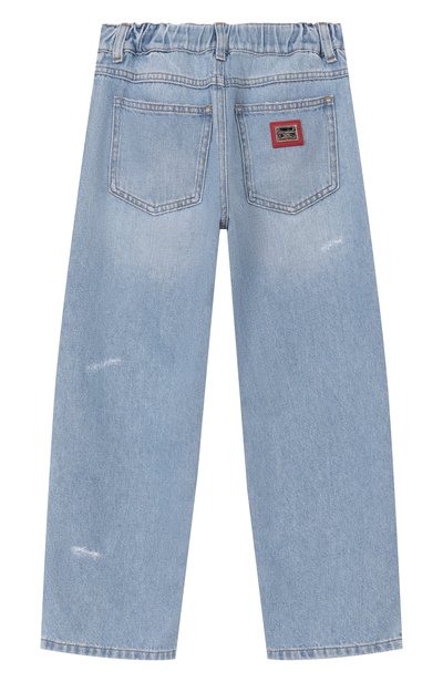 Джинсы DOLCE & GABBANA голубого цвета по цене 47800 руб., арт. L42F92/LDD95, фото 2 Джинсы DOLCE & GABBANA, арт. L42F92/LDD95, фото 2