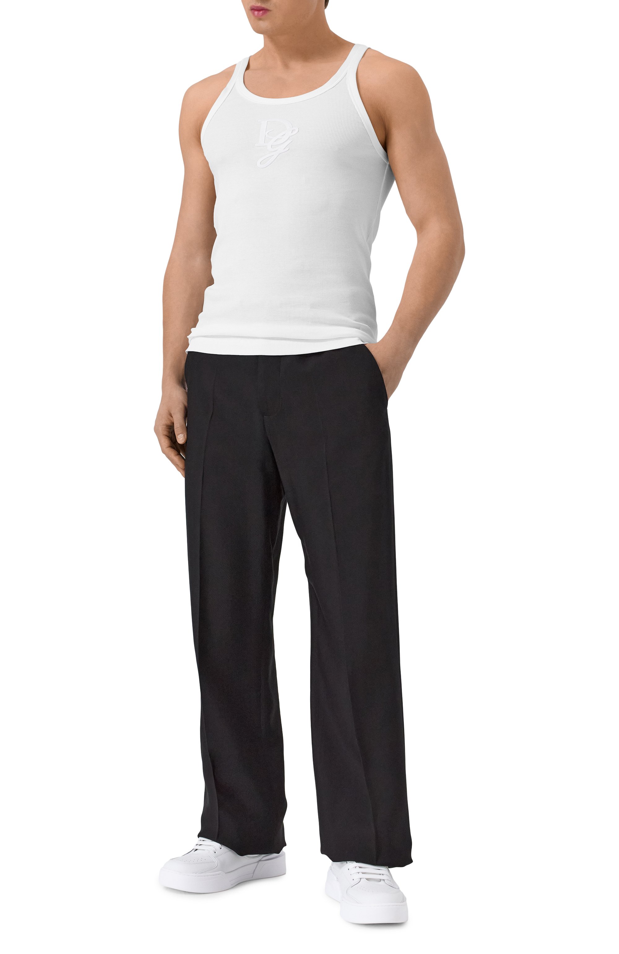 Хлопковая майка DOLCE & GABBANA, арт. G8PA8Z/G7N4G, фото 2