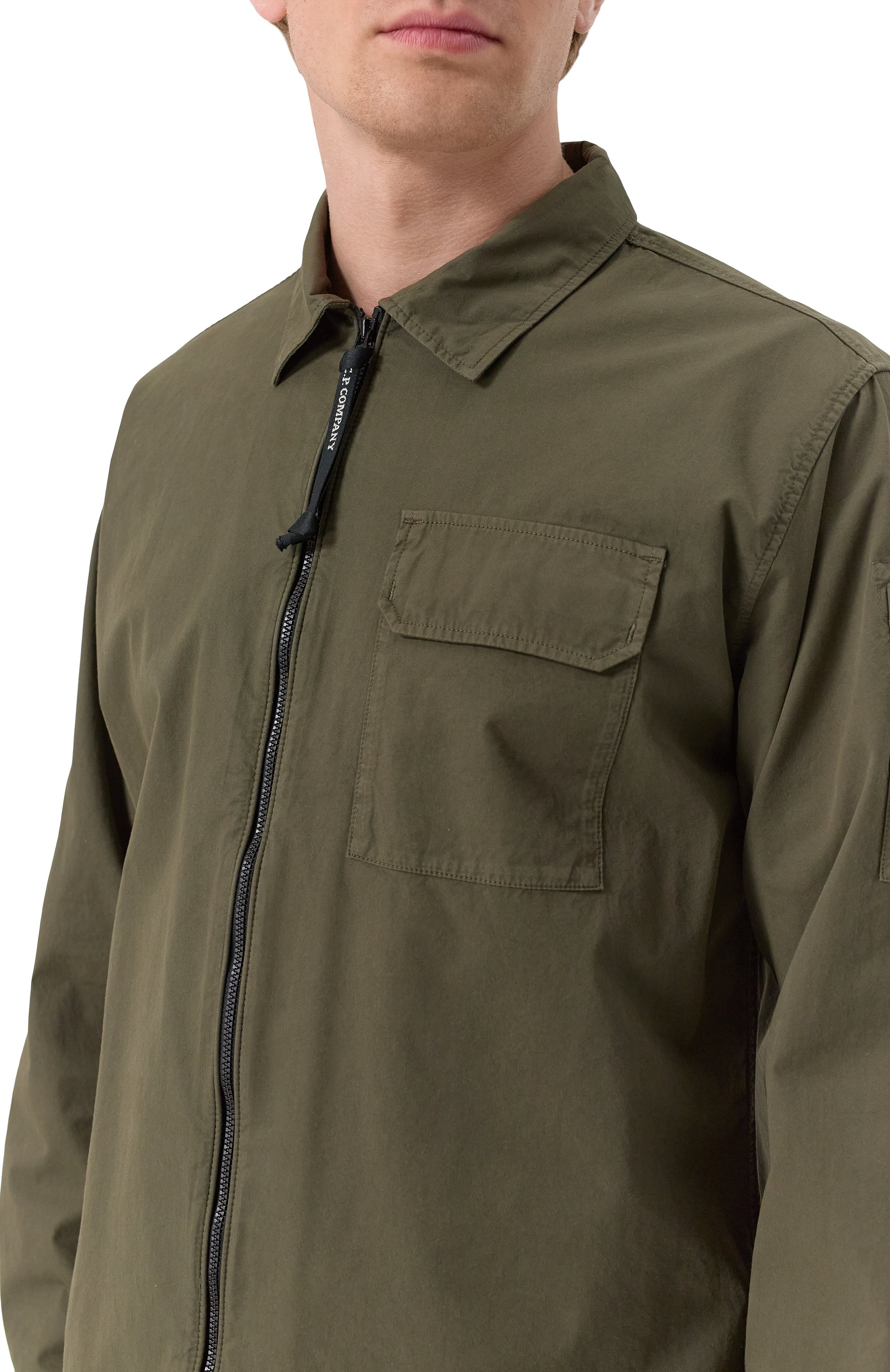 Хлопковая куртка-рубашка C.P. COMPANY, арт. 18CM0S124A110143G, фото 5