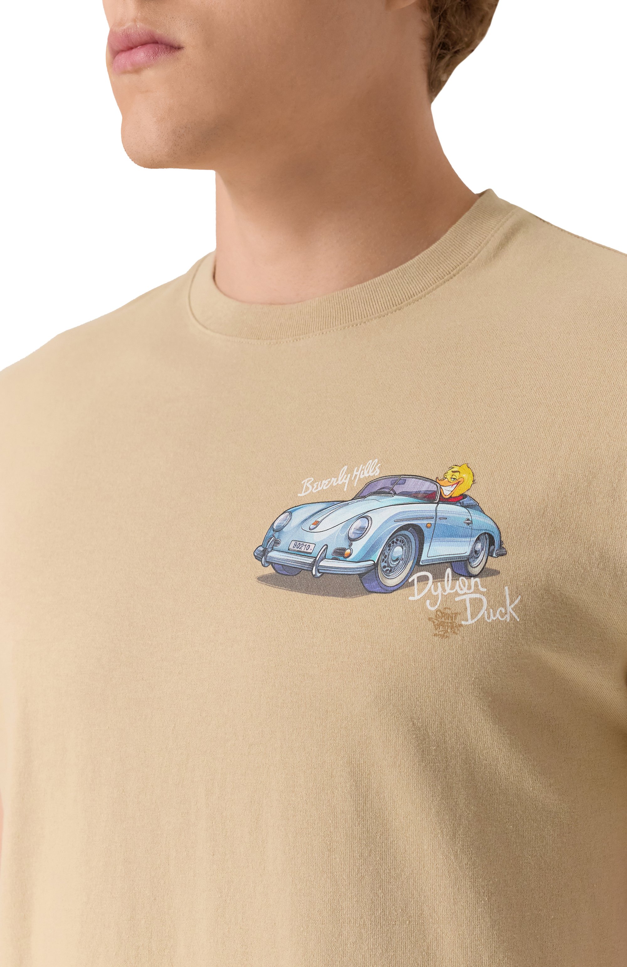 Хлопковая футболка MC2 SAINT BARTH бежевого цвета по цене 12250 руб., арт. STBM TSHIRT MAN/05355H, фото 5 Хлопковая футболка MC2 SAINT BARTH, арт. STBM TSHIRT MAN/05355H, фото 5