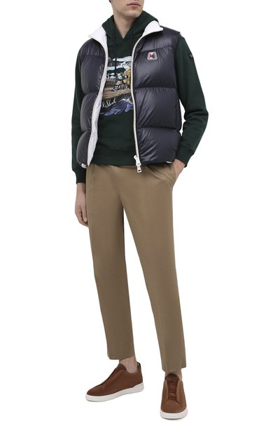 Замшевые кеды triple stitch ZEGNA коричневого цвета по цене 85050 руб., арт. A4667X-LHS0Y, фото 2 Замшевые кеды triple stitch ZEGNA, арт. A4667X-LHS0Y, фото 2