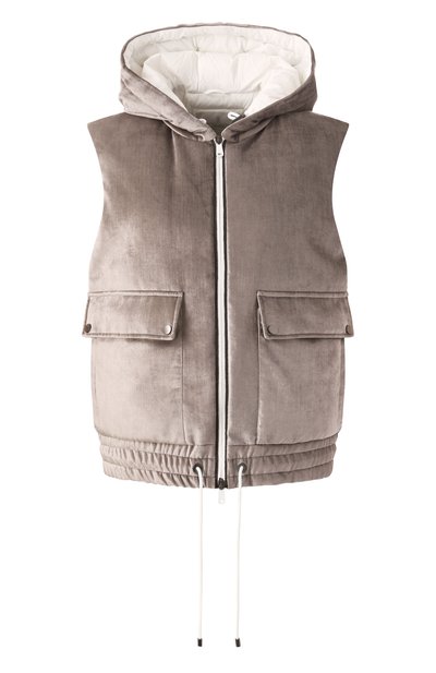 Женский бархатный жилет BRUNELLO CUCINELLI, арт. MD5817880