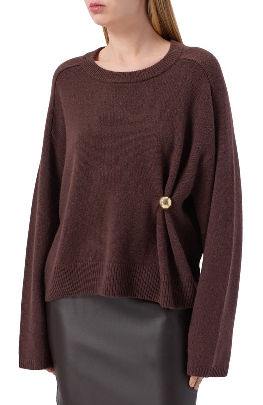Кашемировый свитер Loulou de Saison BILL Коричневый  BILL Фото 3