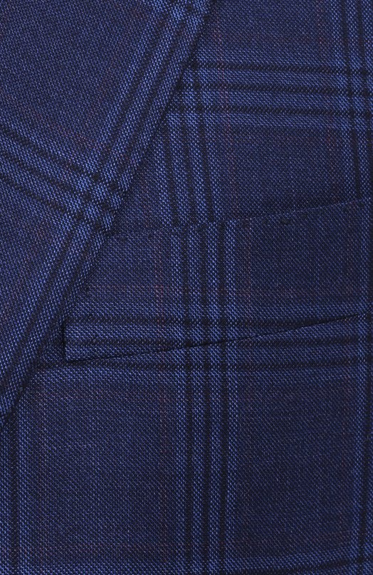 Шерстяной пиджак Brioni RG0D0R-PCA54 Синий  RG0D0R-PCA54 Фото 8