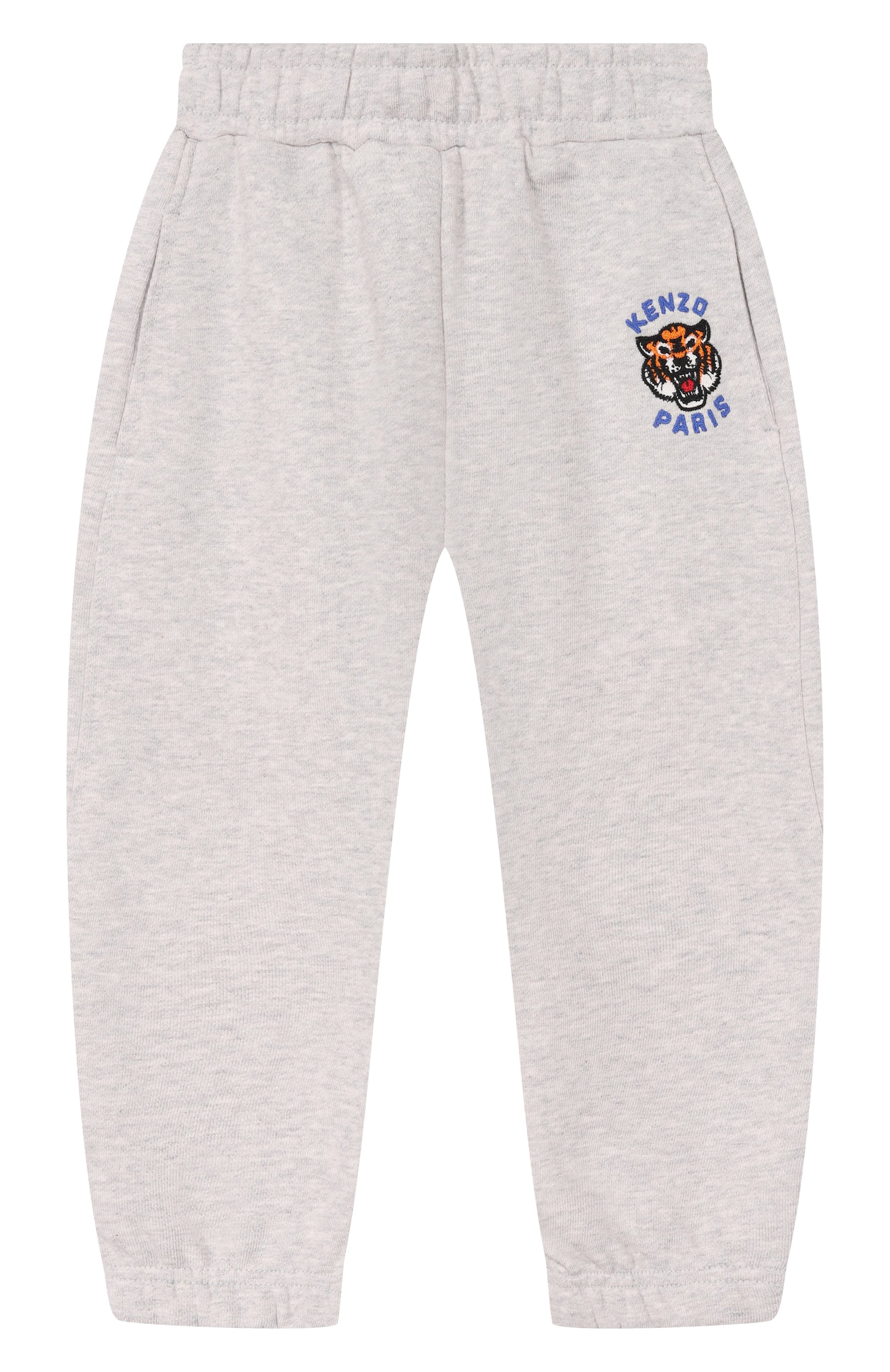 Хлопковые джоггеры KENZO серого цвета по цене 17700 руб., арт. K61863, фото 1 Хлопковые джоггеры KENZO, арт. K61863, фото 1