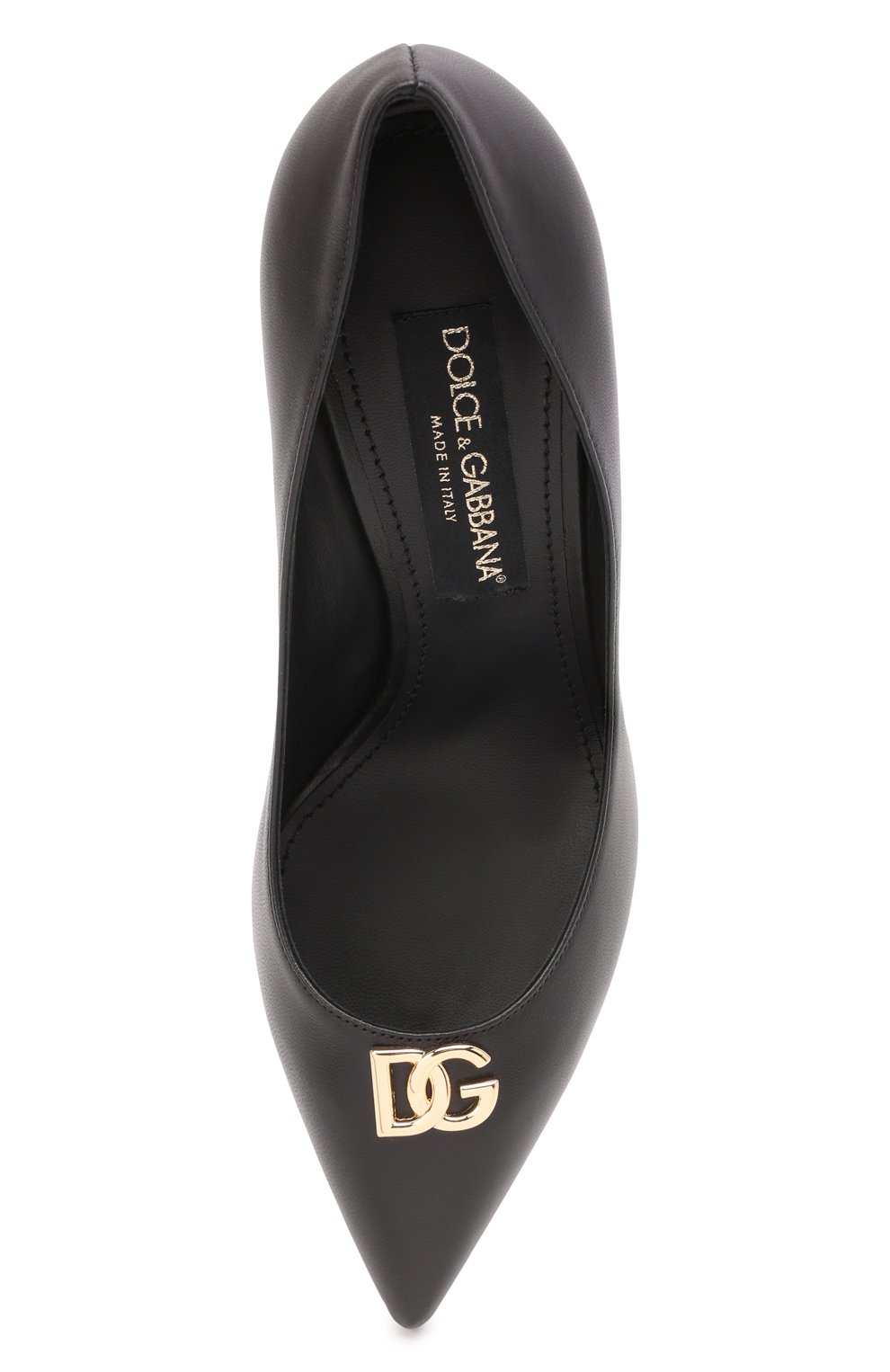 Кожаные туфли cardinale DOLCE & GABBANA черного цвета по цене 87650 руб., арт. CD1648/AQ994, фото 6 Кожаные туфли cardinale DOLCE & GABBANA, арт. CD1648/AQ994, фото 6