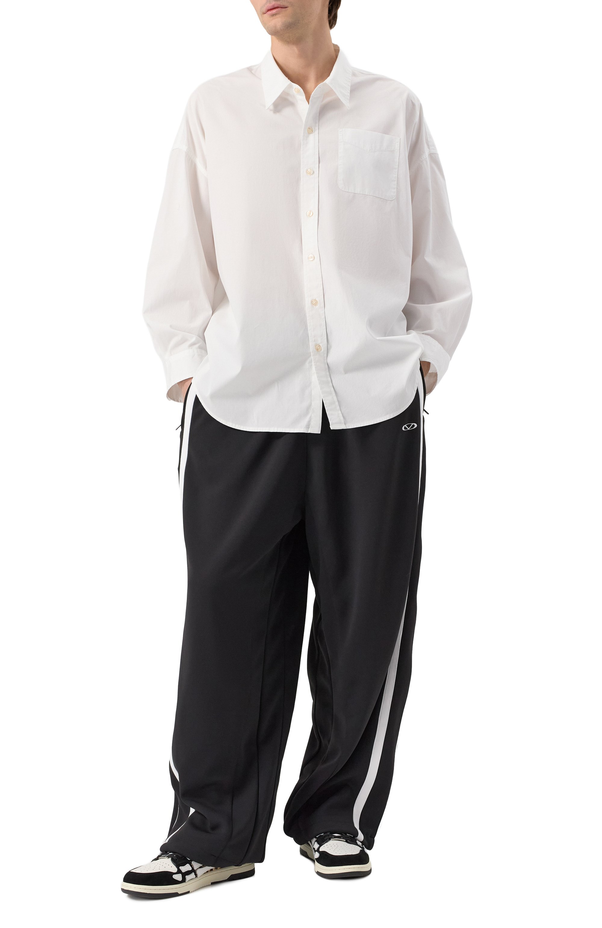 Хлопковая рубашка R13 белого цвета по цене 43850 руб., арт. R13W7469-001, фото 2 Хлопковая рубашка R13, арт. R13W7469-001, фото 2