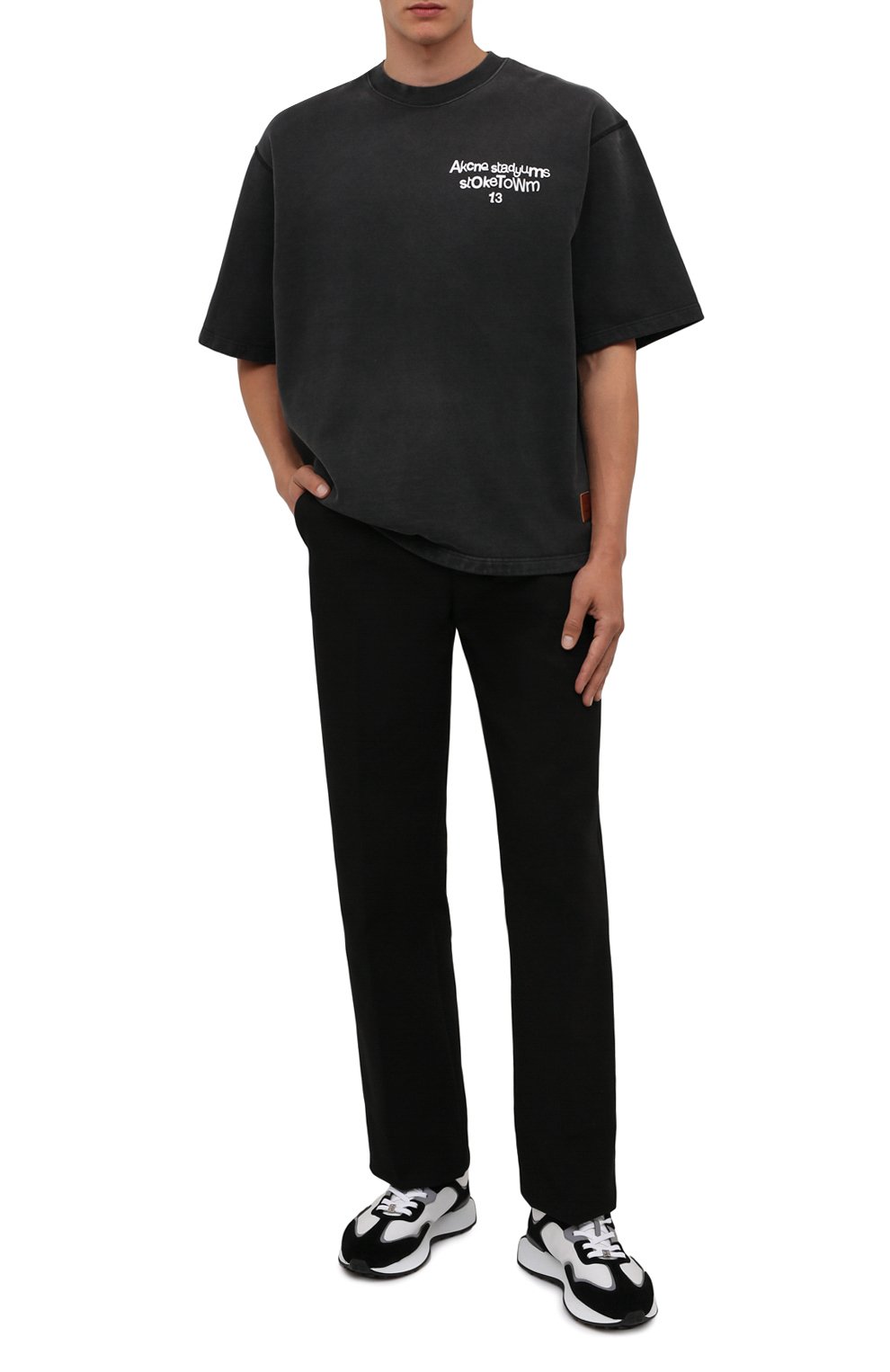 Хлопковая футболка ACNE STUDIOS, арт. CI0077/M, фото 2